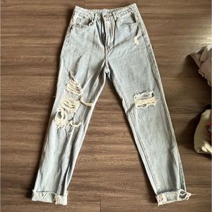 Straight leg jeans